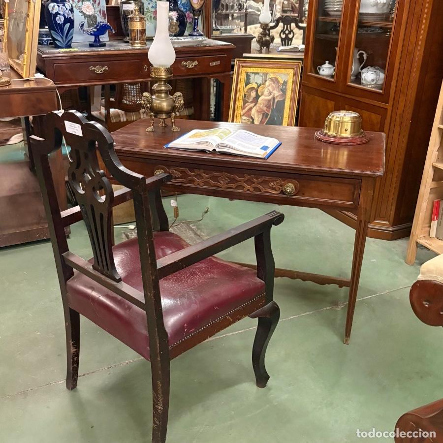 Antig&uuml;edades: Mesa Escritorio Antigua - Foto 2