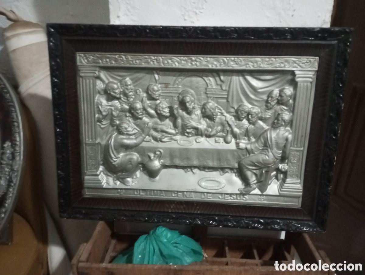 Antig&uuml;edades: Cuadro Santa cena de Jesus - Foto 1