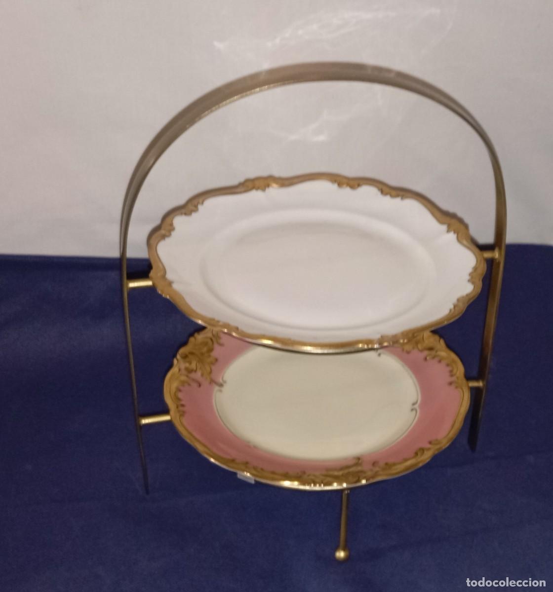 Antig&uuml;edades: Expositor de postres de 2 niveles - Foto 2