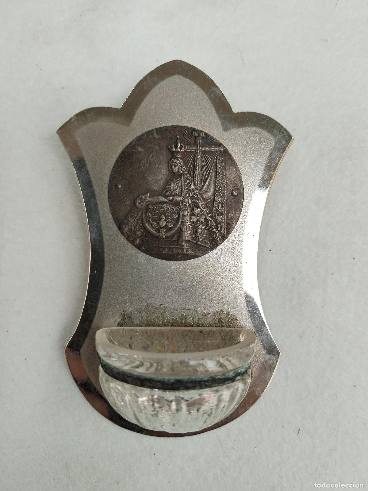 Antig&uuml;edades: BENDITERA VIRGEN DE LAS ANGUSTIAS, PLATA DE LEY - Foto 1