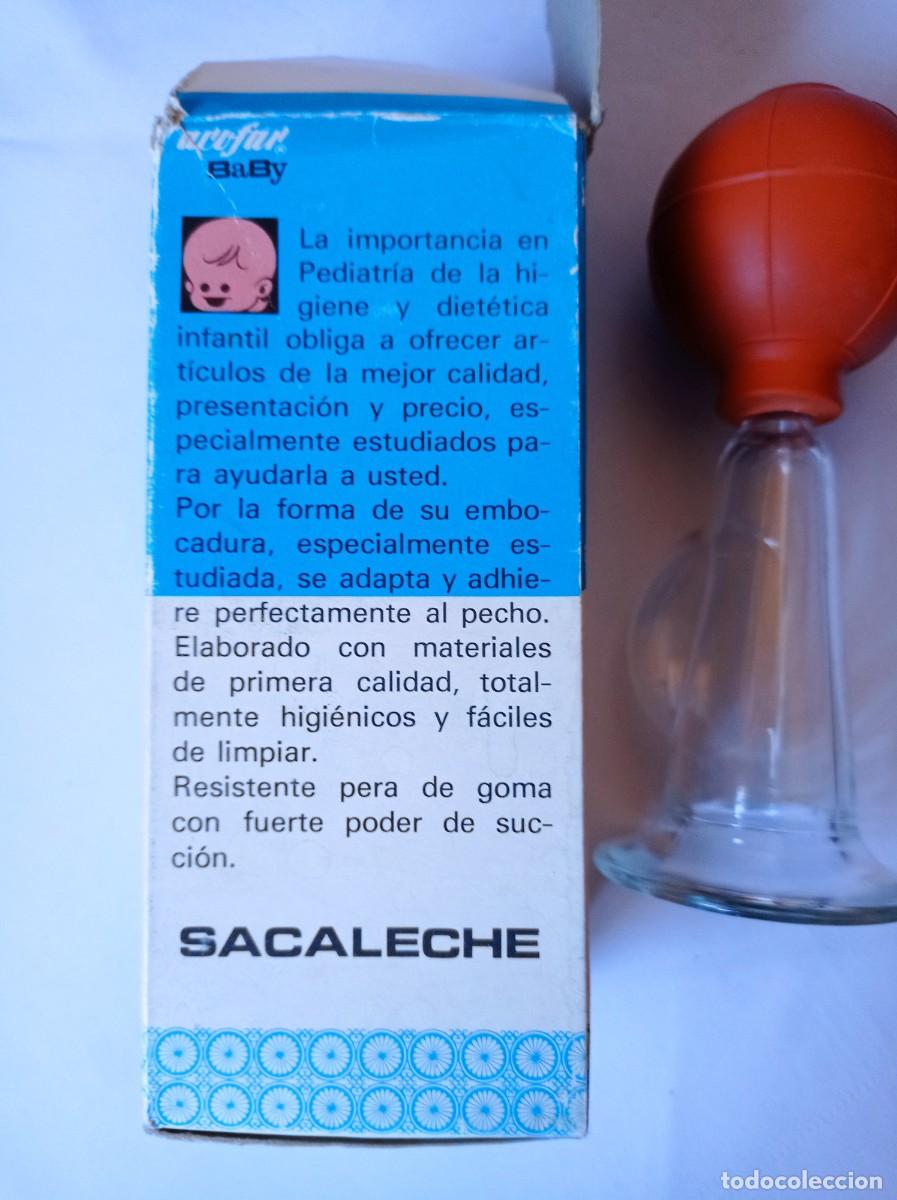 Antig&uuml;edades: Sacaleches antiguo de cristal - Foto 2