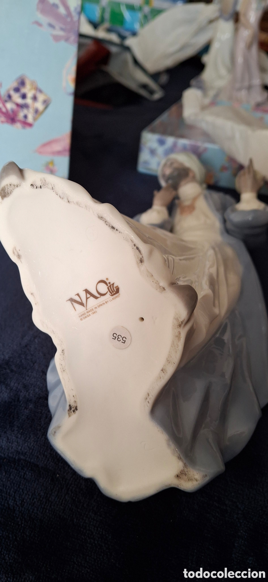 Antig&uuml;edades: Nacimiento ocho figuras de Lladr&oacute;. - Foto 7