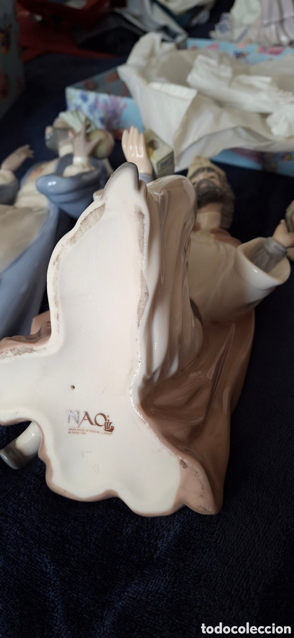 Antig&uuml;edades: Nacimiento ocho figuras de Lladr&oacute;. - Foto 8