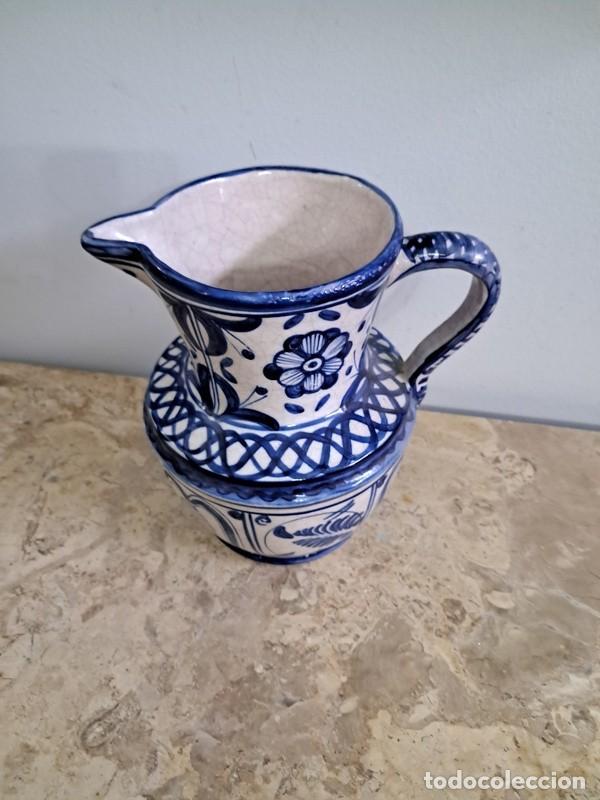 Antig&uuml;edades: JARRA DE CER&Aacute;MICA DECORADA EN AZULES - Foto 2