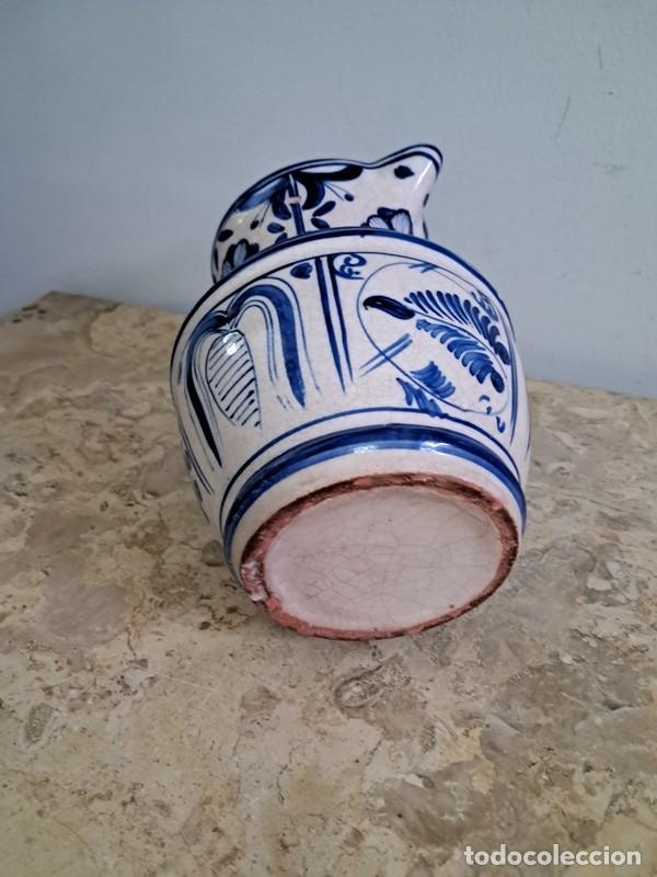 Antig&uuml;edades: JARRA DE CER&Aacute;MICA DECORADA EN AZULES - Foto 6