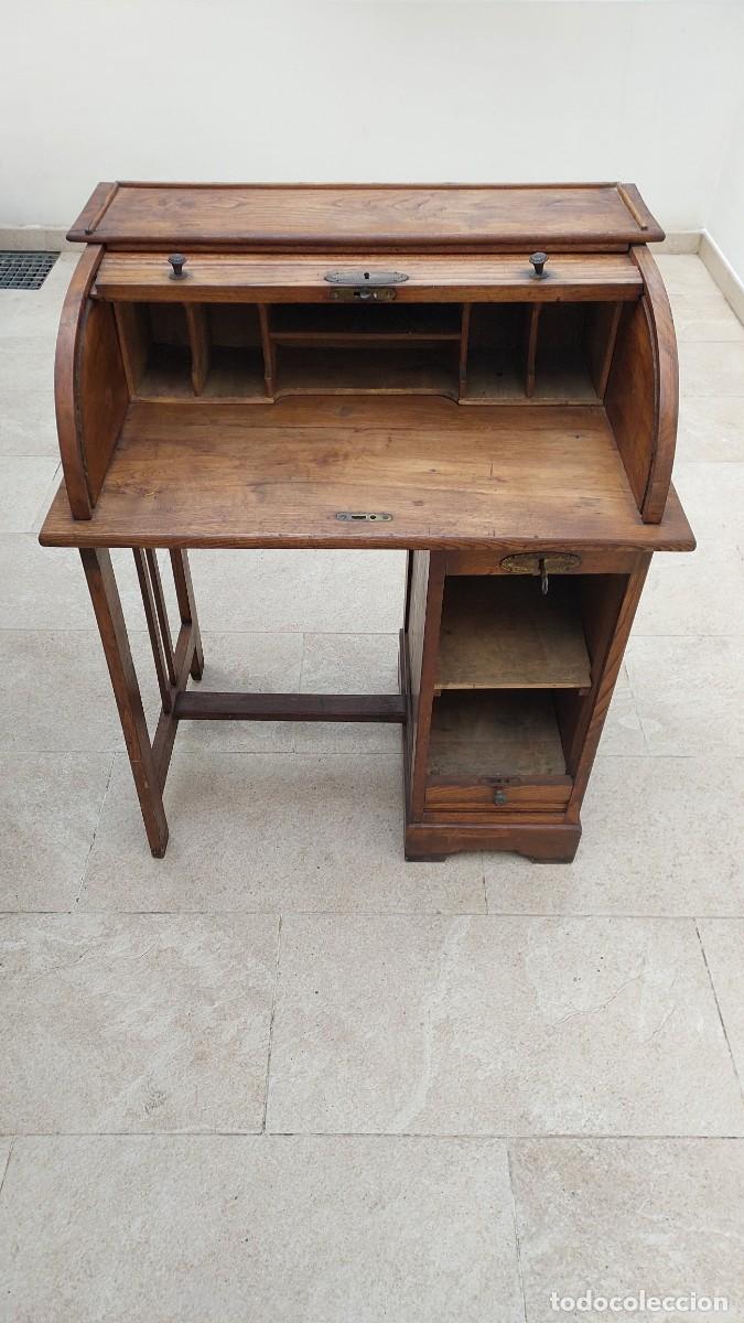 Antig&uuml;edades: Escritorio secreter de doble persiana - Foto 2