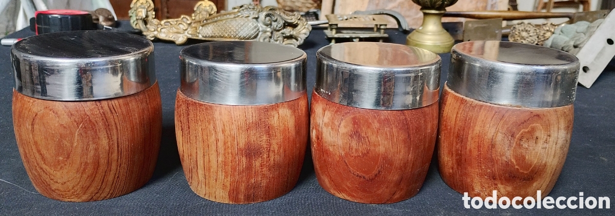 Antig&uuml;edades: Tarros de madera noble - Foto 1