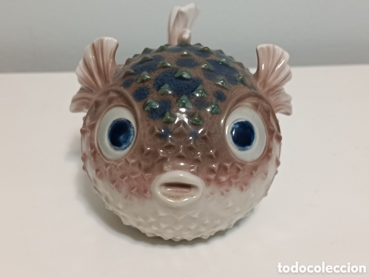 Antig&uuml;edades: Pez globo Lladro , a&ntilde;os 70. - Foto 2