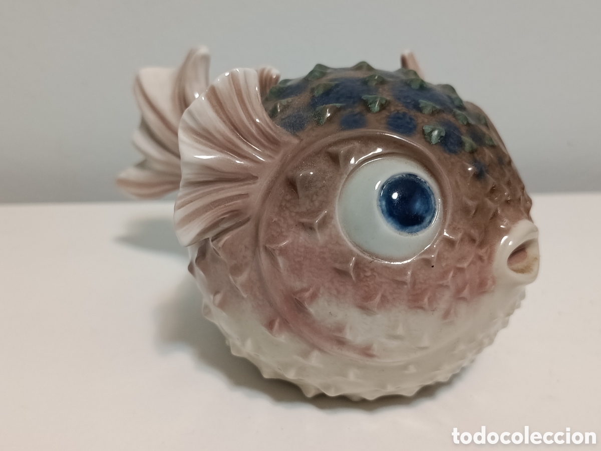 Antig&uuml;edades: Pez globo Lladro , a&ntilde;os 70. - Foto 4