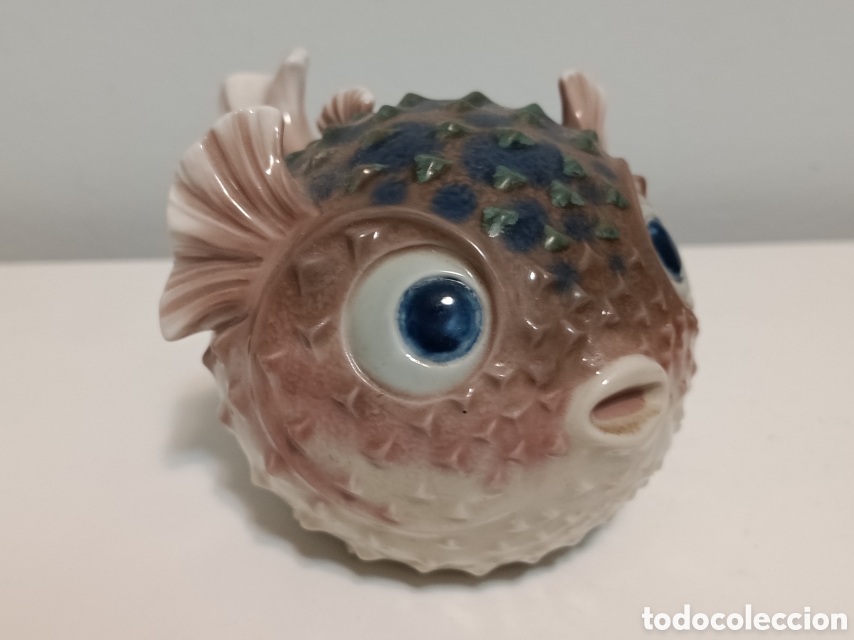 Antig&uuml;edades: Pez globo Lladro , a&ntilde;os 70. - Foto 5
