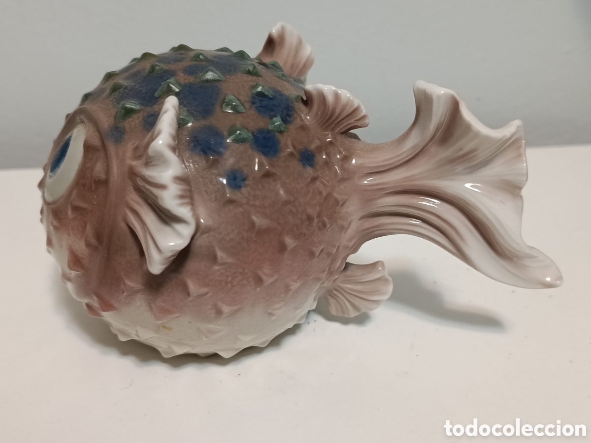 Antig&uuml;edades: Pez globo Lladro , a&ntilde;os 70. - Foto 6