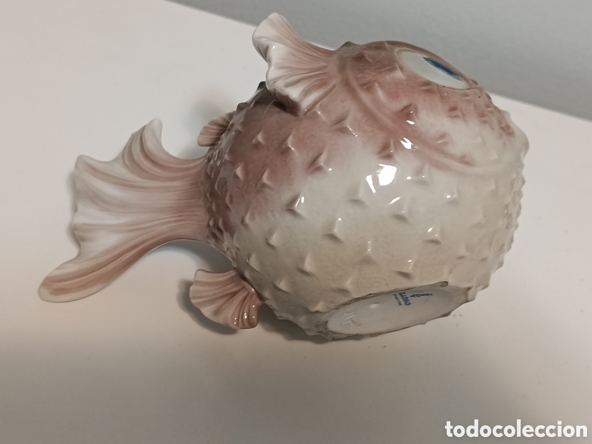 Antig&uuml;edades: Pez globo Lladro , a&ntilde;os 70. - Foto 8