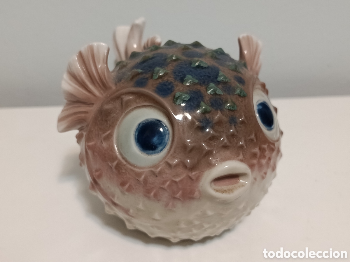 Antig&uuml;edades: Pez globo Lladro , a&ntilde;os 70. - Foto 1