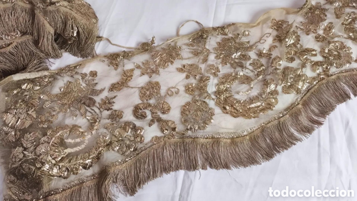 Antig&uuml;edades: hojilla de oro de gran tama&ntilde;o - Foto 1