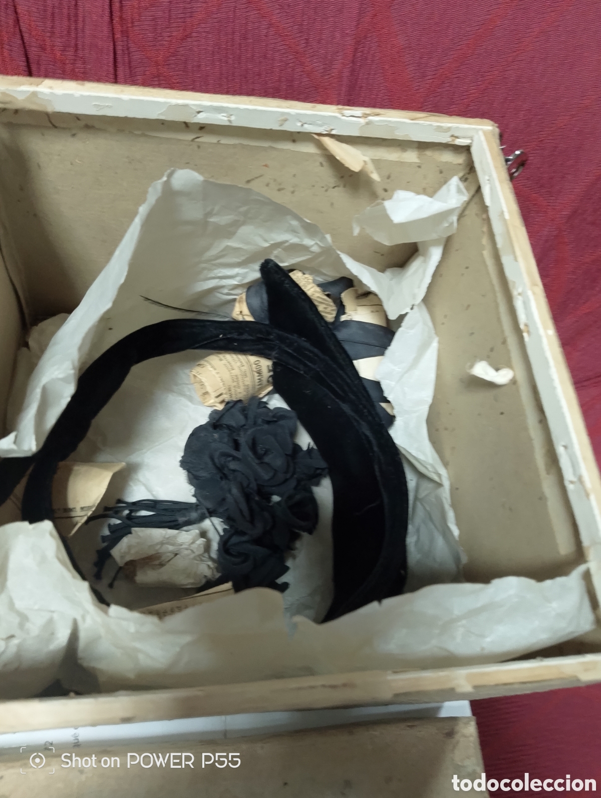 Antig&uuml;edades: Diadema de terciopelo XIX - Foto 6