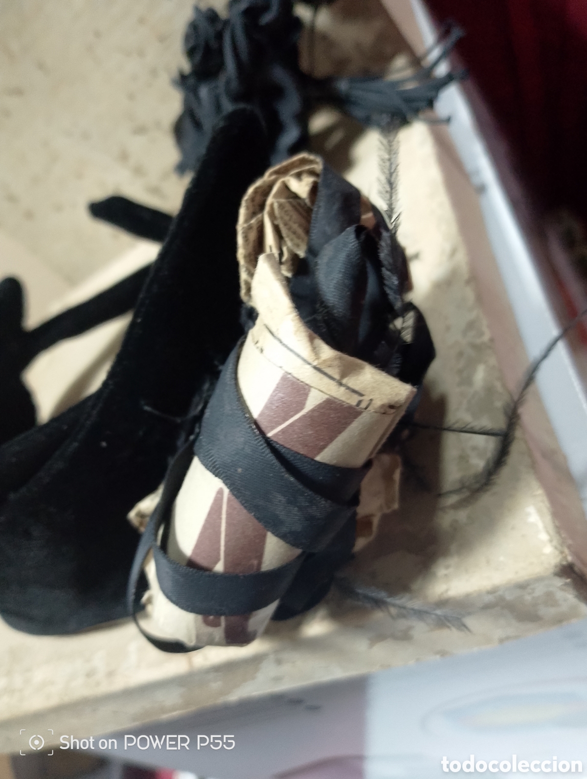 Antig&uuml;edades: Diadema de terciopelo XIX - Foto 7