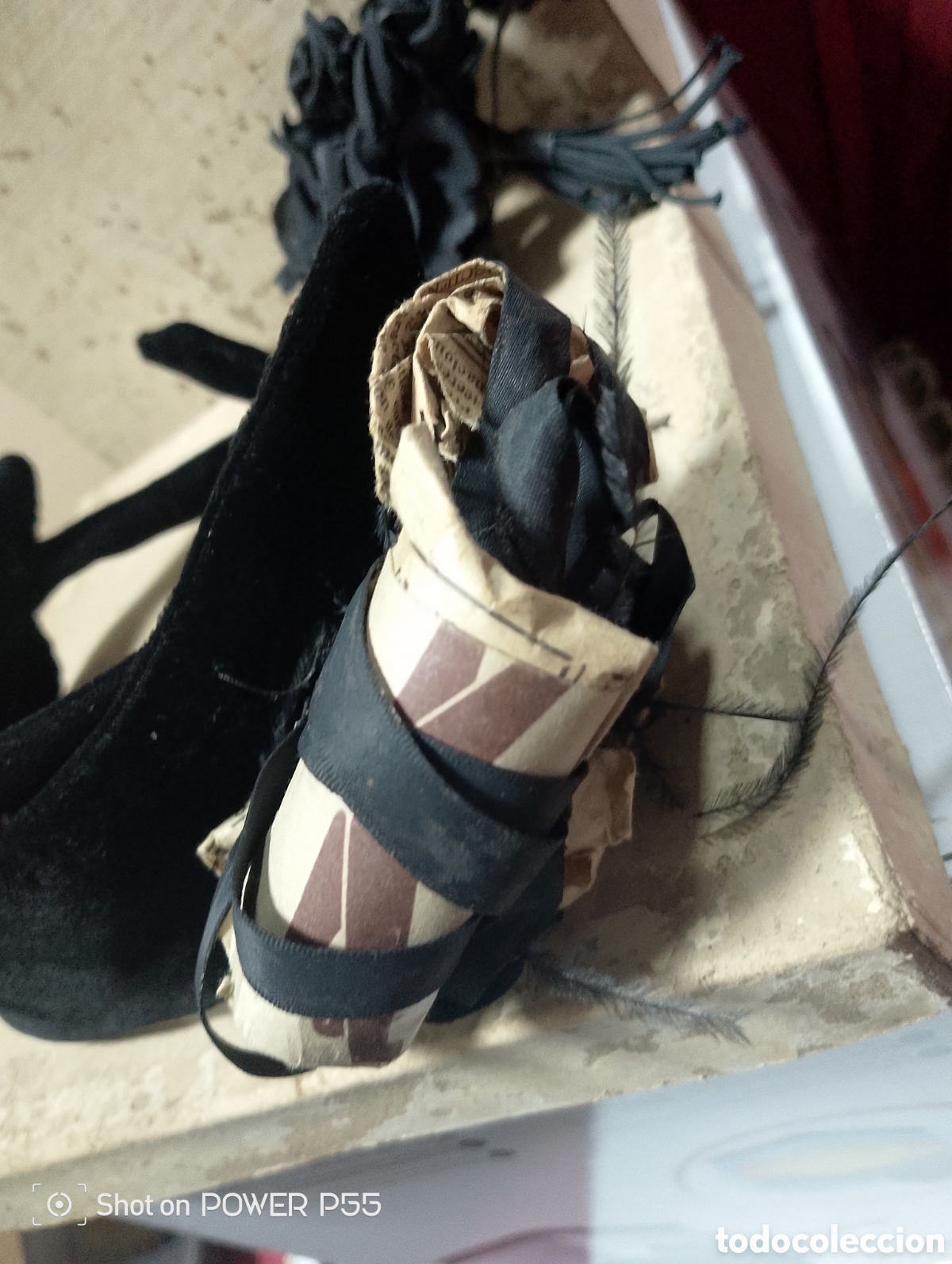 Antig&uuml;edades: Diadema de terciopelo XIX - Foto 8