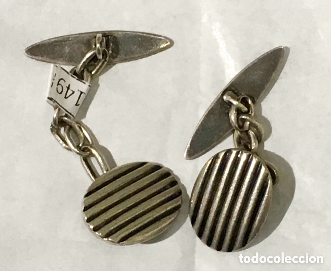 Antig&uuml;edades: Gemelos. Plata chapada en oro. A&ntilde;os 40. - Foto 1