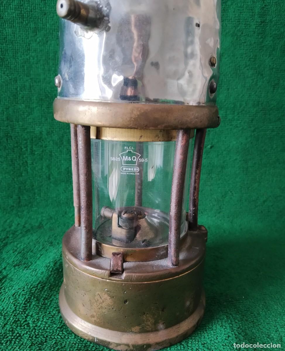 Antig&uuml;edades: LAMPARA FAROL MINERO. ECCLES. ENGLAND.* - Foto 3