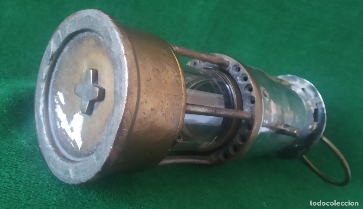 Antig&uuml;edades: LAMPARA FAROL MINERO. ECCLES. ENGLAND.* - Foto 10