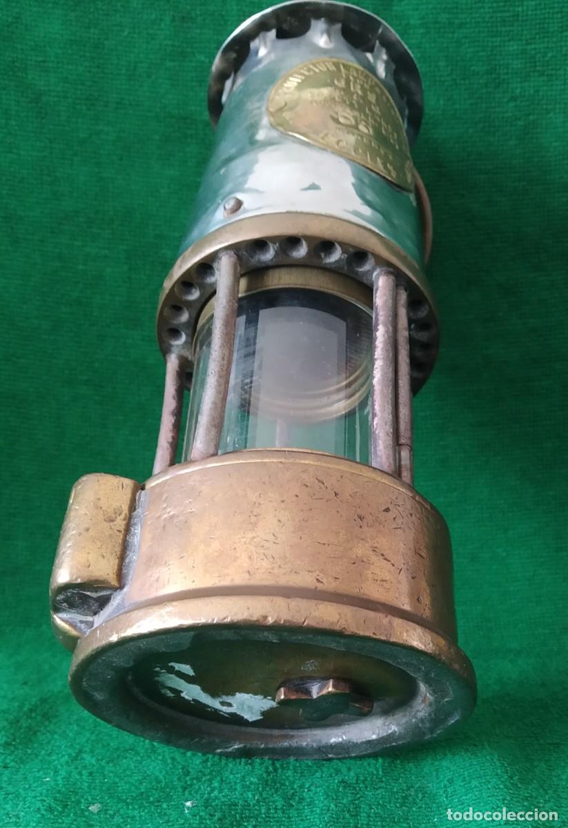 Antig&uuml;edades: LAMPARA FAROL MINERO. ECCLES. ENGLAND.* - Foto 19