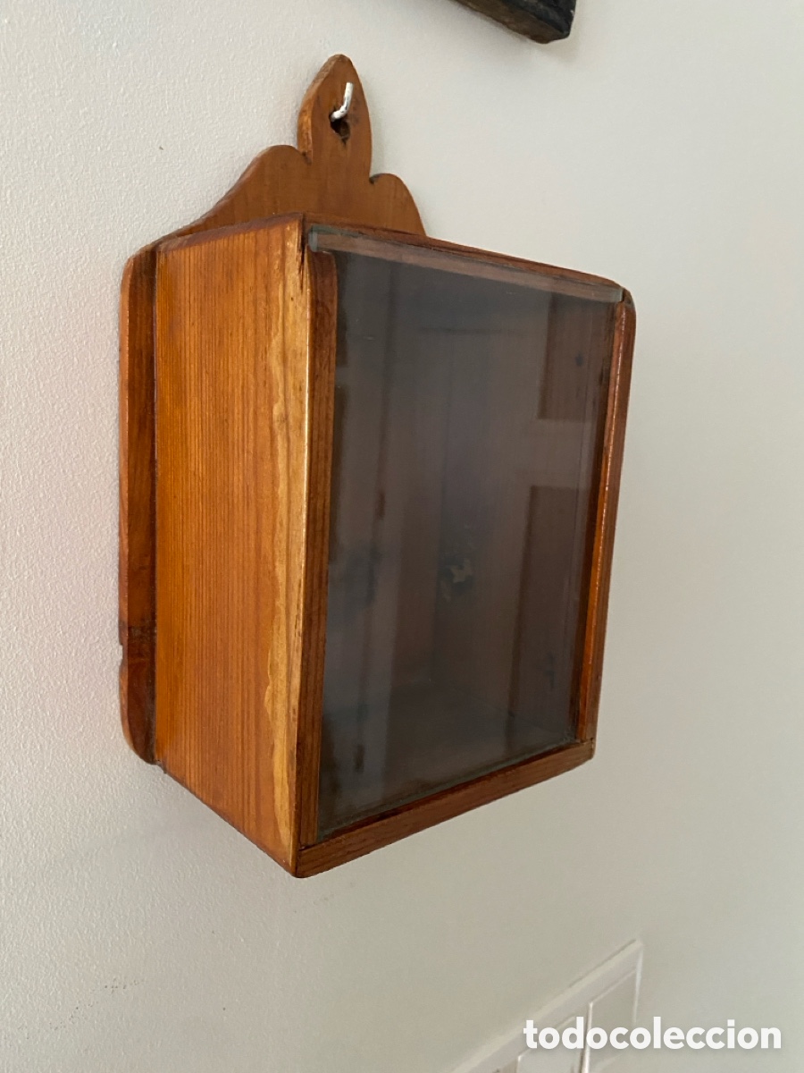 Antig&uuml;edades: Peque&ntilde;a hornacina capilla de madera - Foto 5