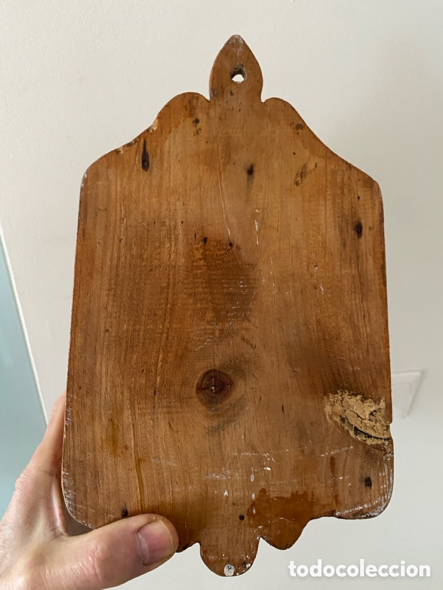 Antig&uuml;edades: Peque&ntilde;a hornacina capilla de madera - Foto 11