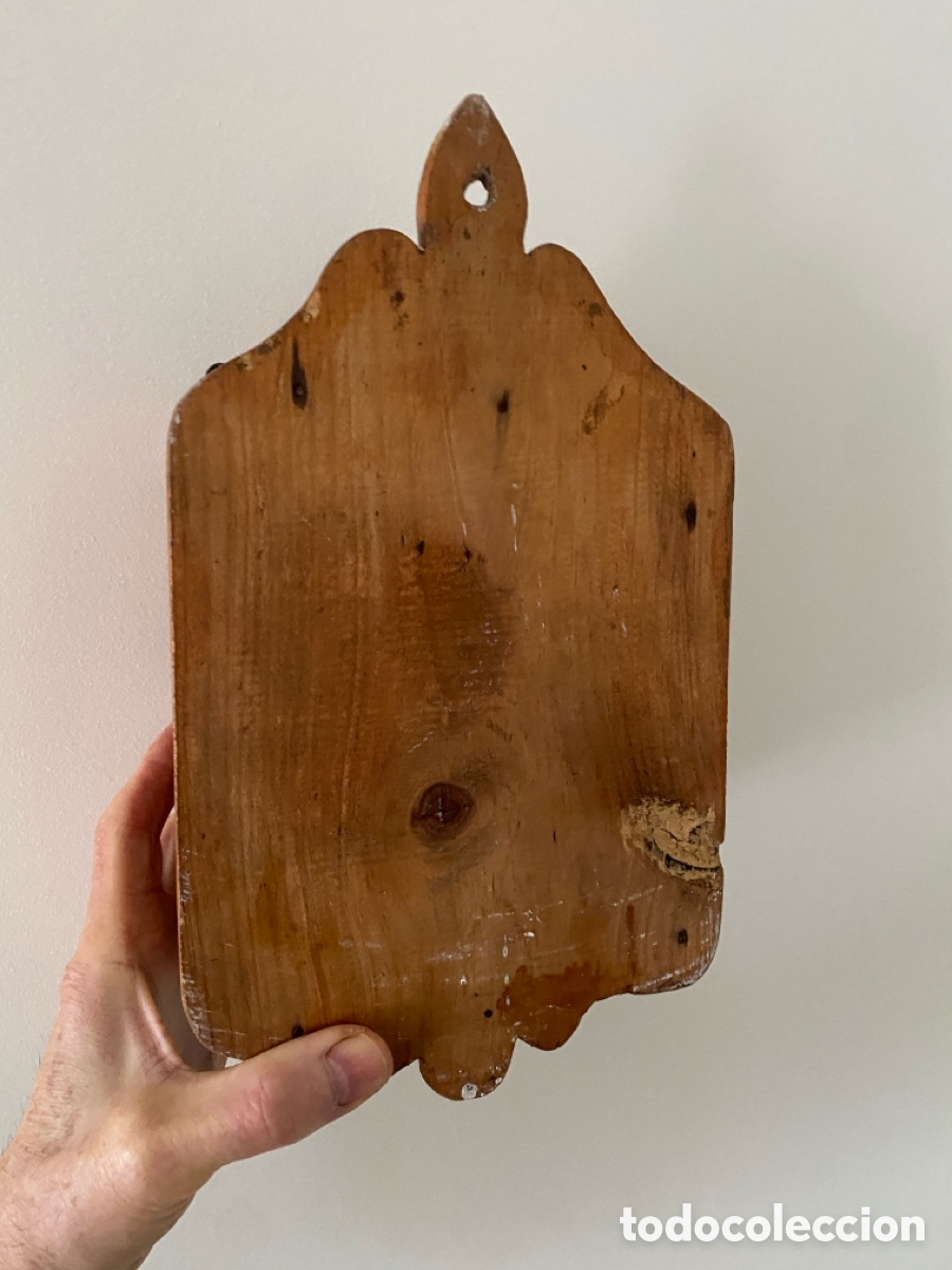 Antig&uuml;edades: Peque&ntilde;a hornacina capilla de madera - Foto 12