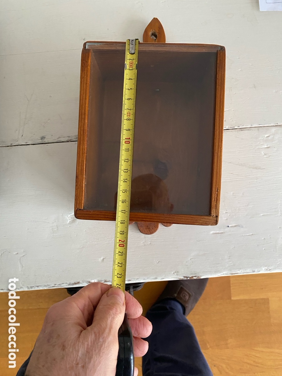 Antig&uuml;edades: Peque&ntilde;a hornacina capilla de madera - Foto 13