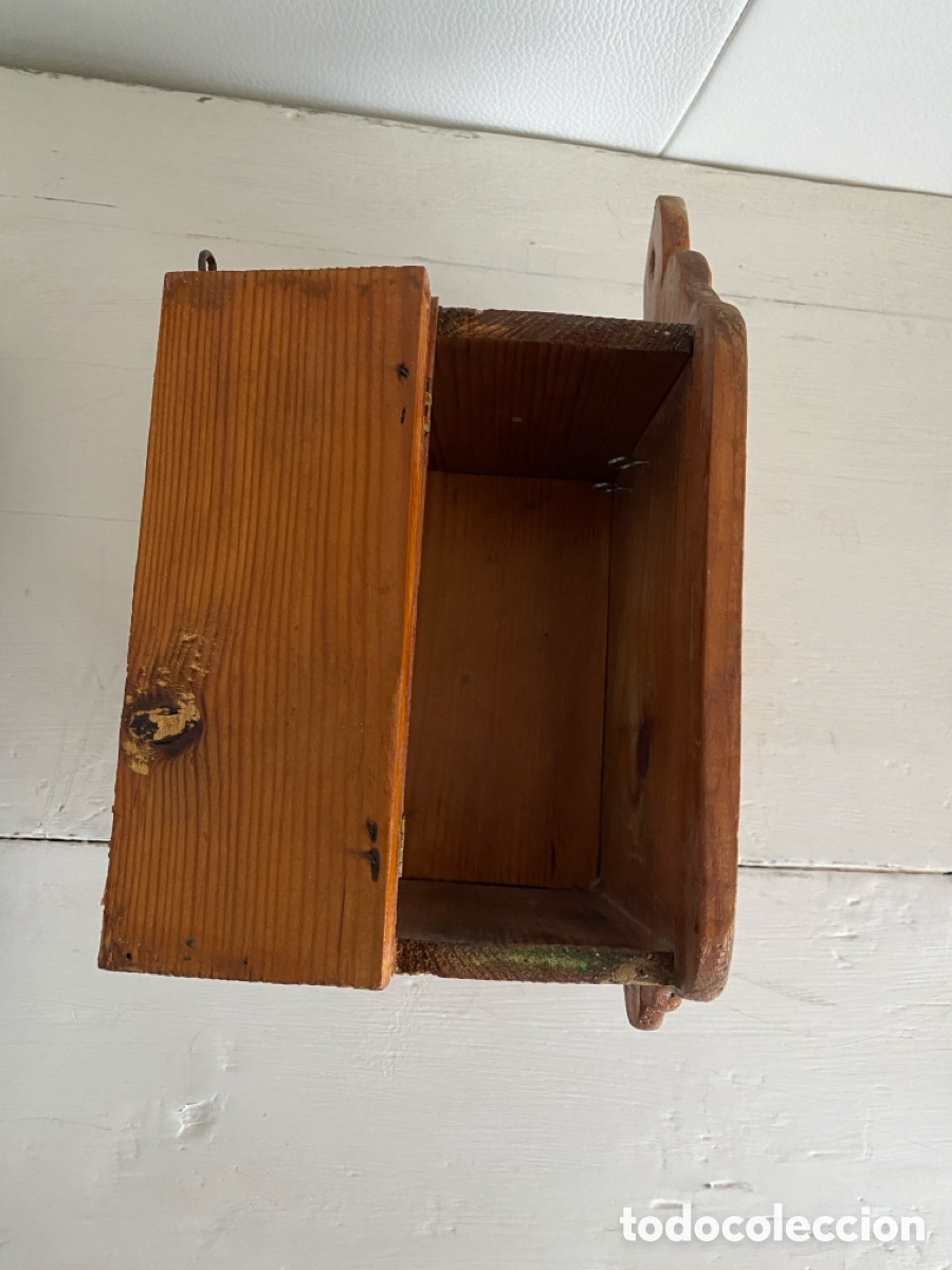 Antig&uuml;edades: Peque&ntilde;a hornacina capilla de madera - Foto 15