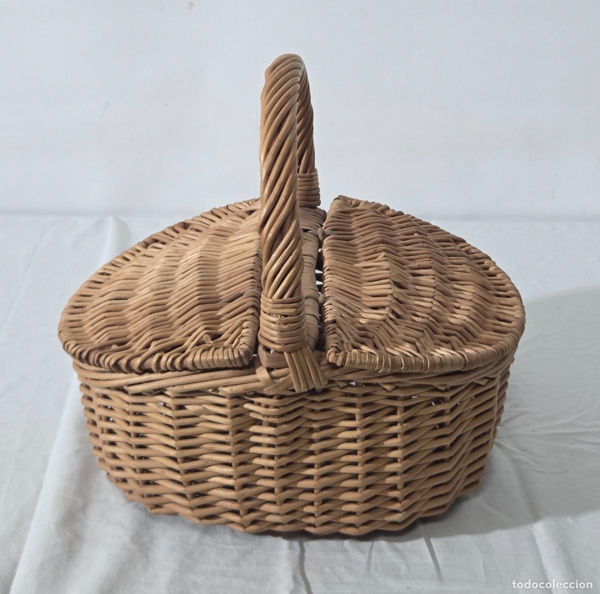 Antig&uuml;edades: Cesta de mimbre para Pic-Nic - Foto 2