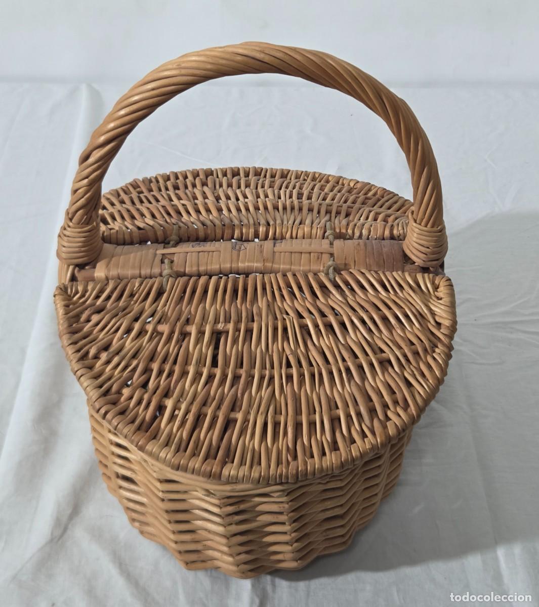 Antig&uuml;edades: Cesta de mimbre para Pic-Nic - Foto 3