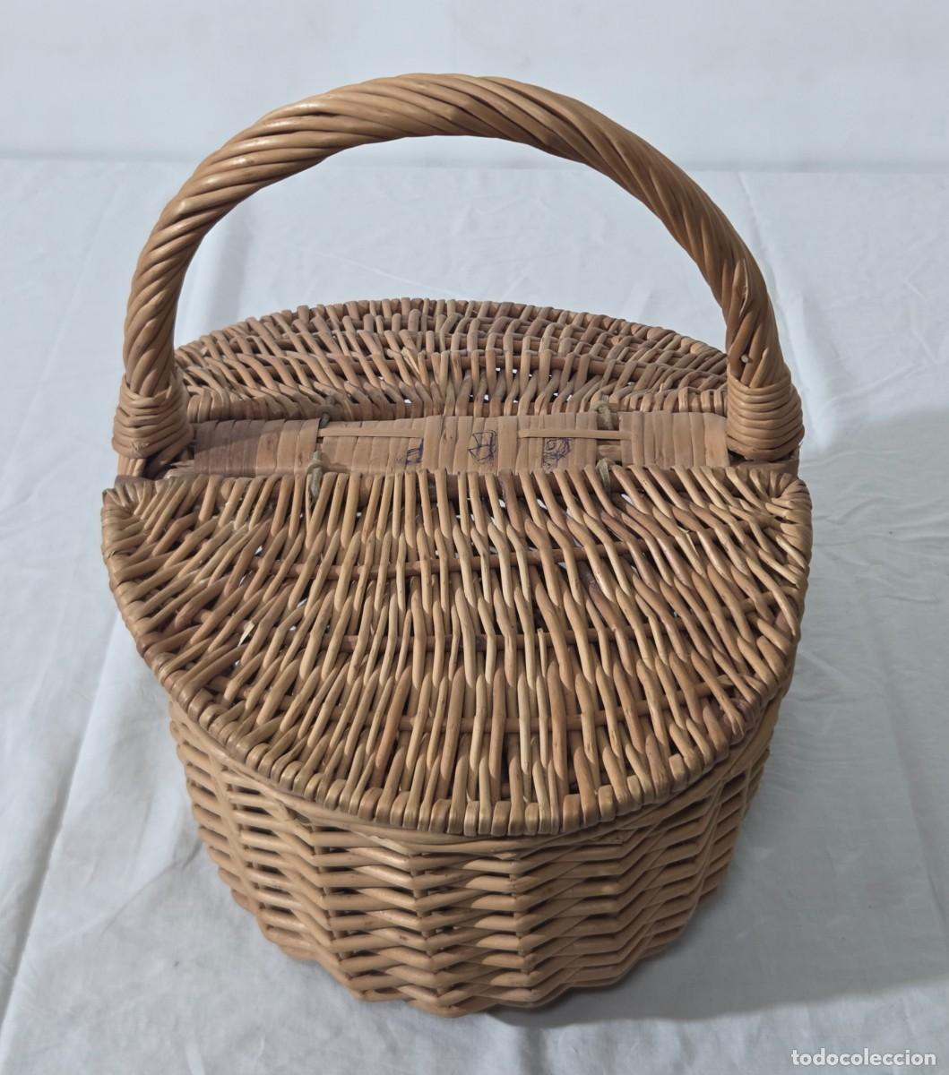 Antig&uuml;edades: Cesta de mimbre para Pic-Nic - Foto 5