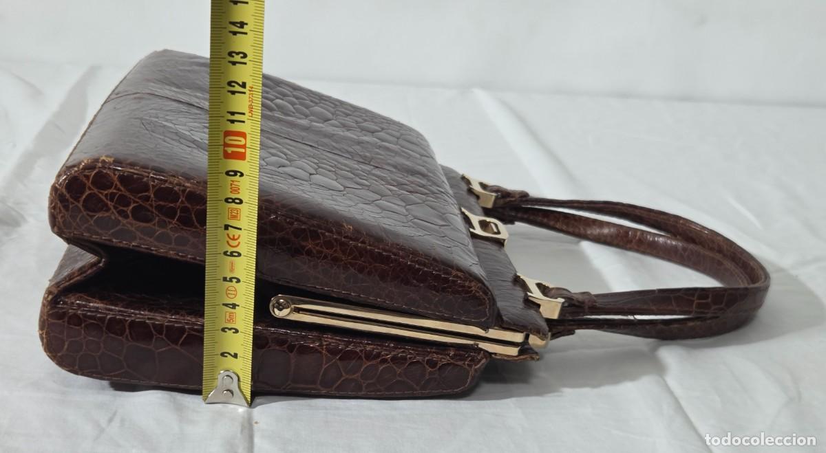 Antig&uuml;edades: Bolso de antebrazo piel de cocodrilo - Foto 17