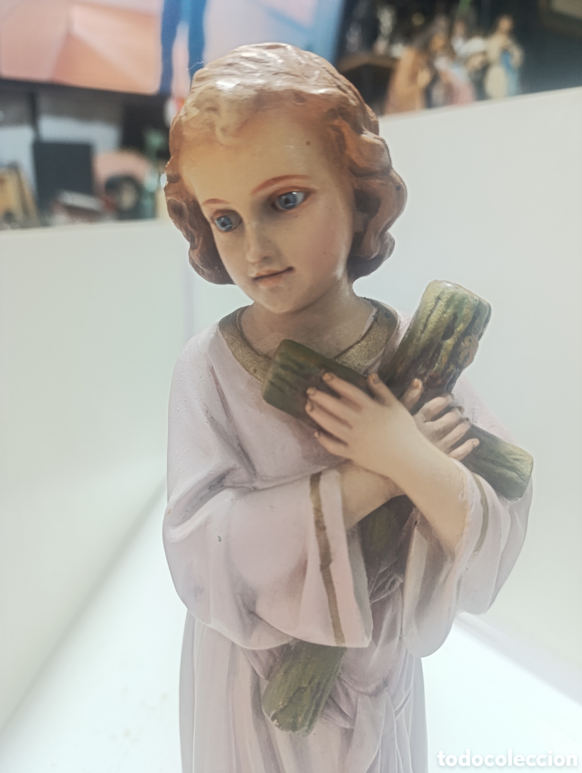 Antig&uuml;edades: Ni&ntilde;o Jes&uacute;s con cruz . - Foto 2