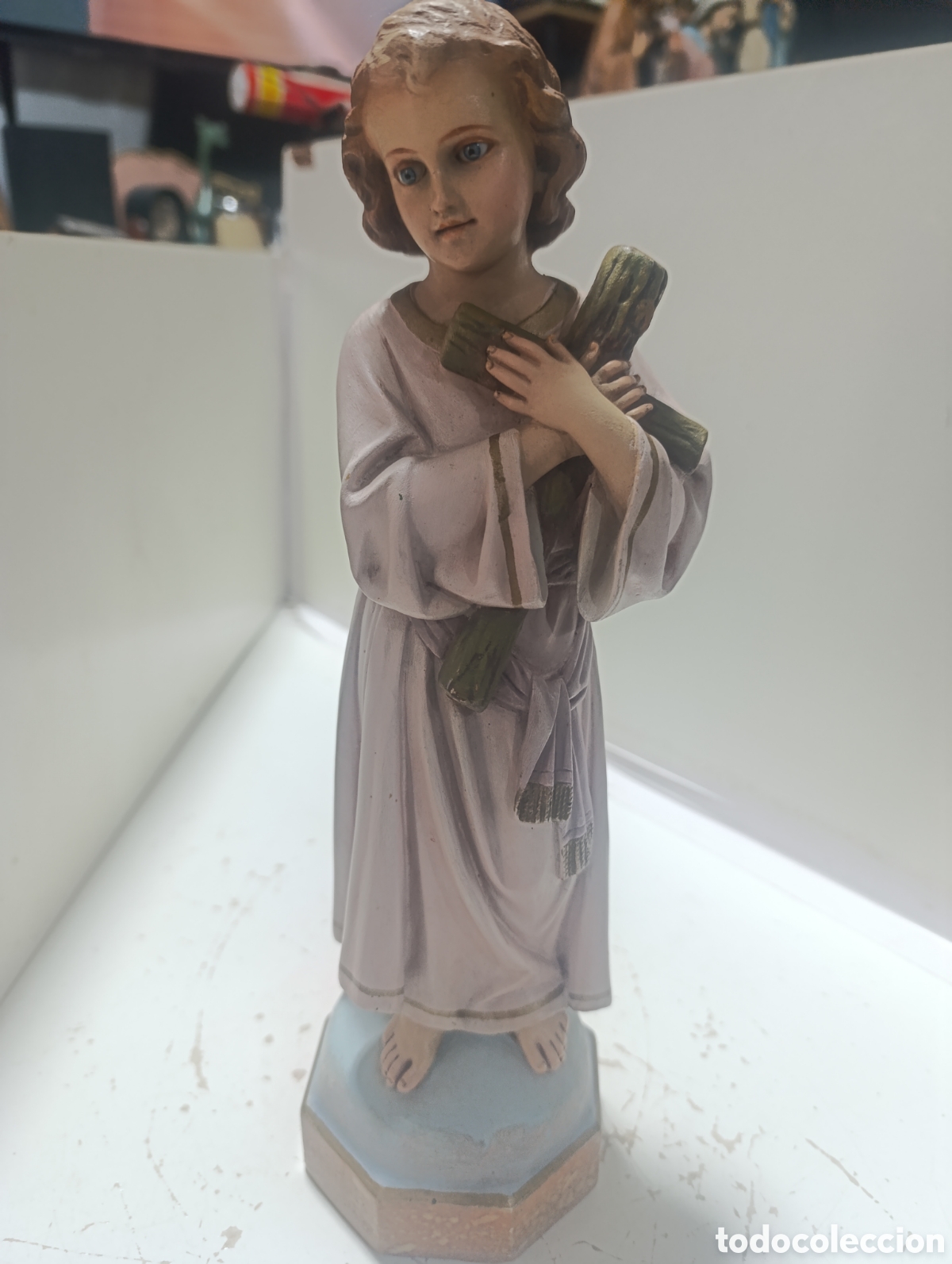 Antig&uuml;edades: Ni&ntilde;o Jes&uacute;s con cruz . - Foto 1