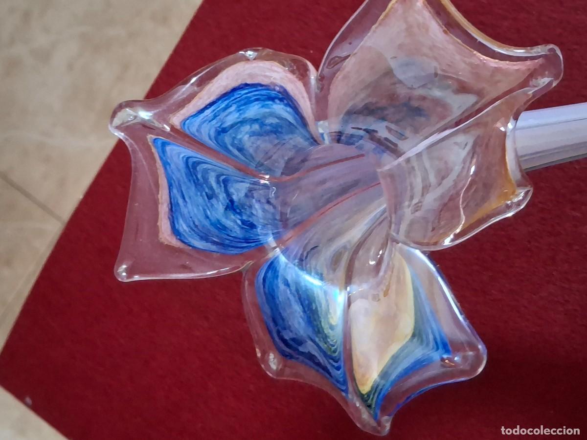 Antig&uuml;edades: flores de cristal de murano - Foto 1