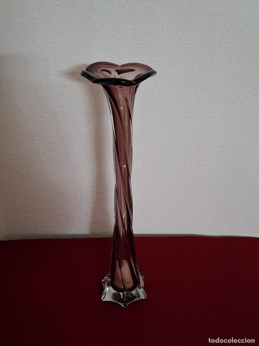 Antig&uuml;edades: Jarr&oacute;n de murano con dise&ntilde;o en espiral - Foto 1