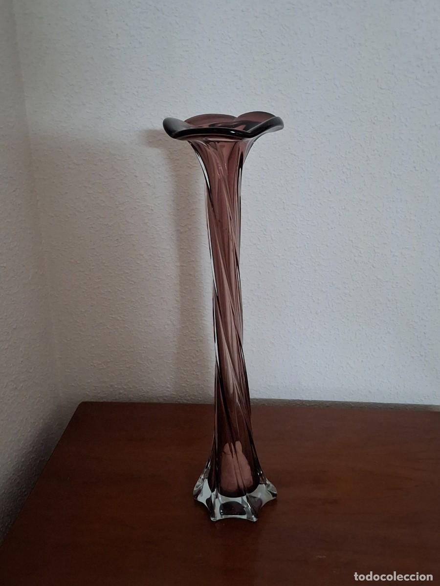 Antig&uuml;edades: Jarr&oacute;n de murano con dise&ntilde;o en espiral - Foto 2