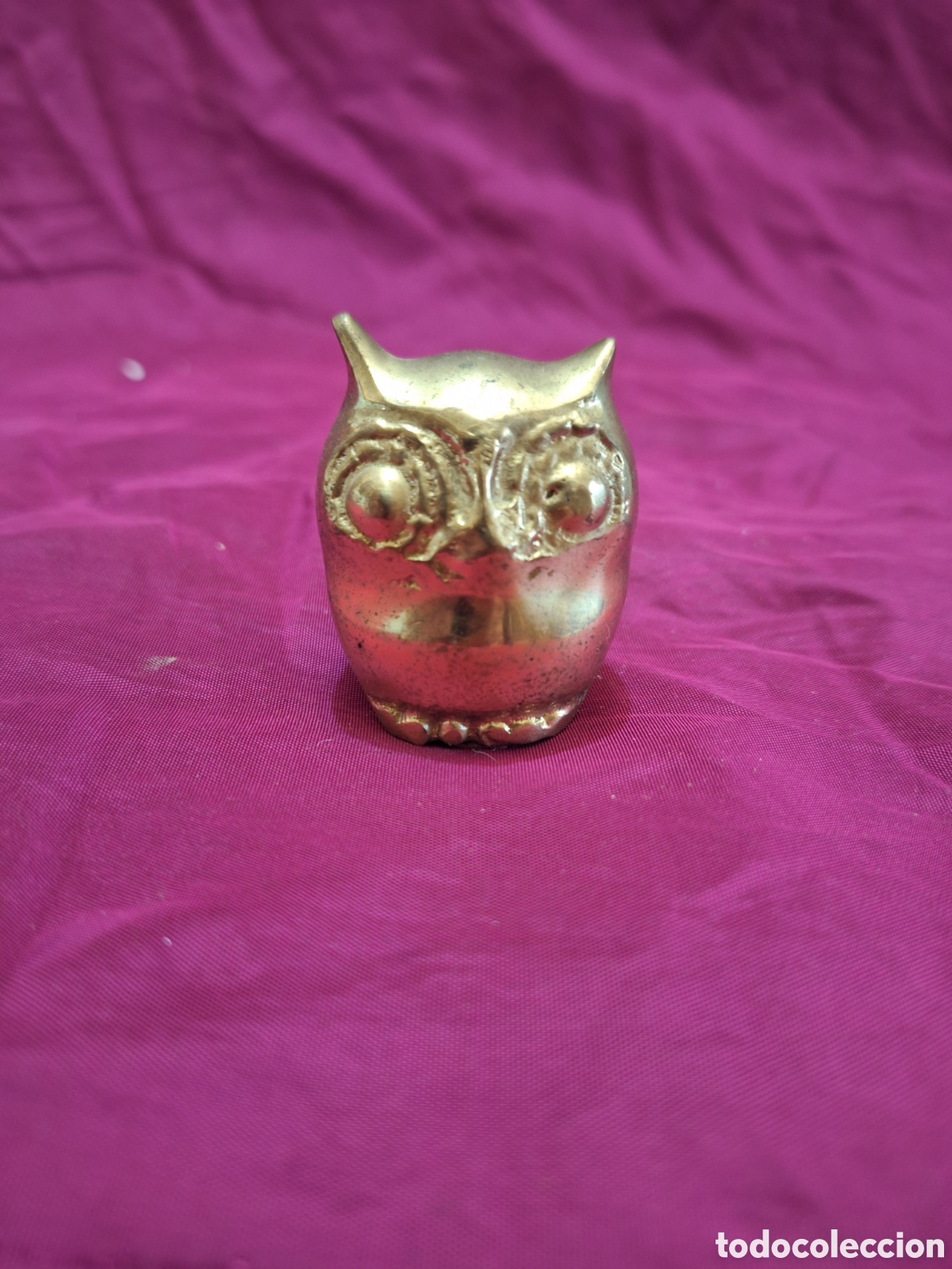 Antig&uuml;edades: Buho de la suerte de bronce - Foto 1