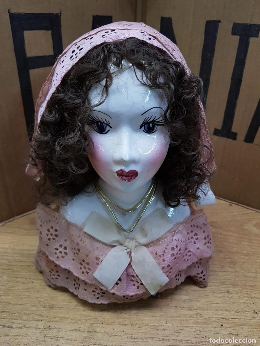 Antig&uuml;edades: BUSTO DE MUJER EN PORCELANA - Foto 1