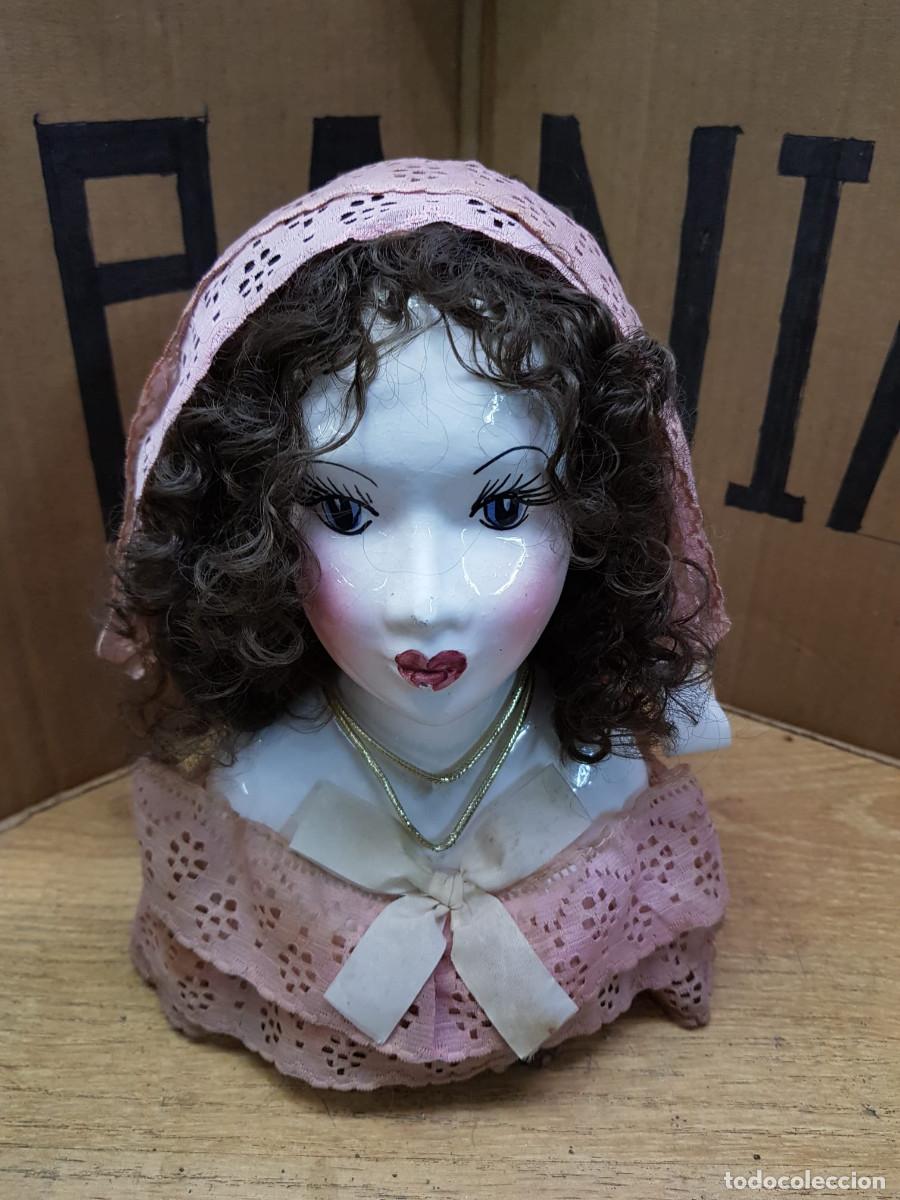 Antig&uuml;edades: BUSTO DE MUJER EN PORCELANA - Foto 2