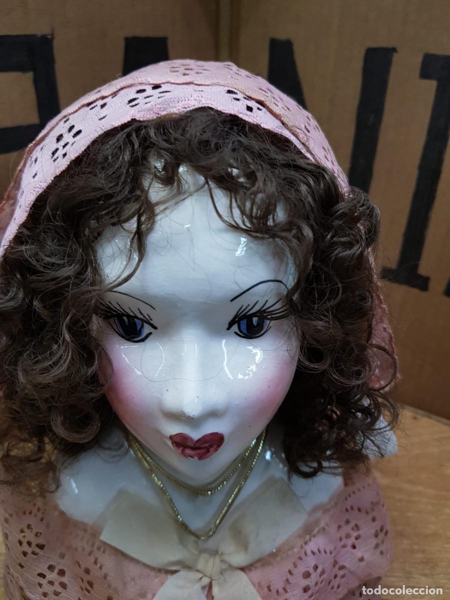 Antig&uuml;edades: BUSTO DE MUJER EN PORCELANA - Foto 3