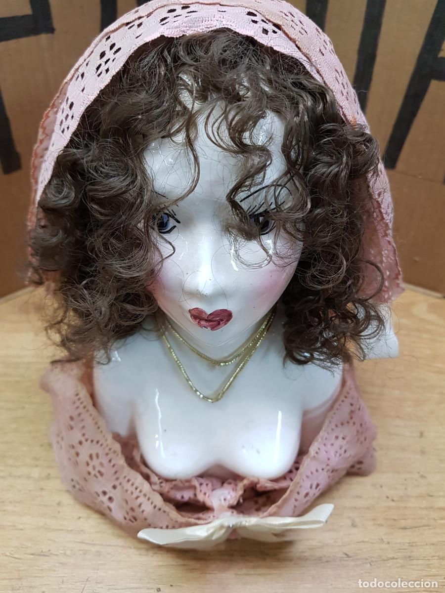 Antig&uuml;edades: BUSTO DE MUJER EN PORCELANA - Foto 8