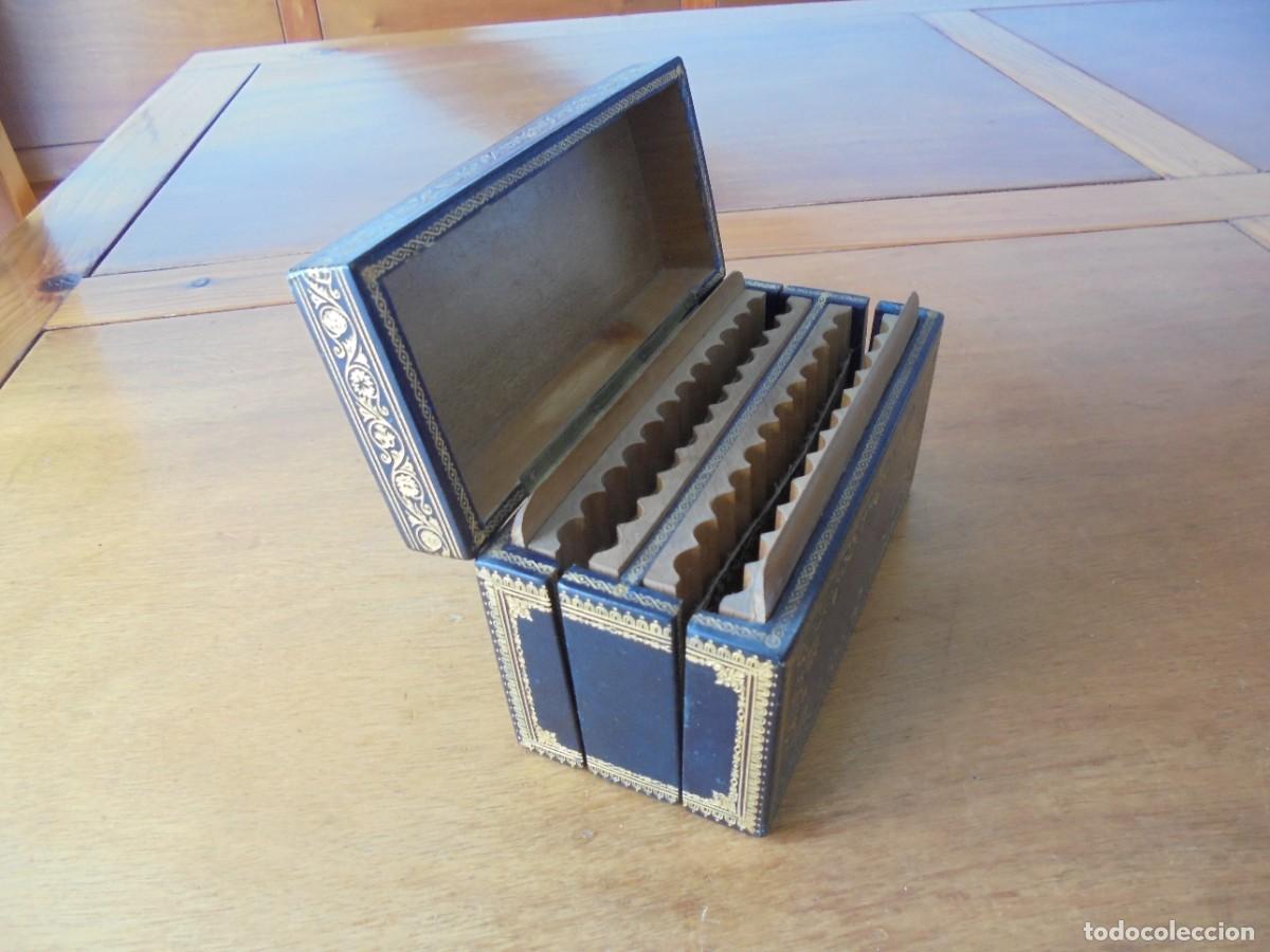 Antig&uuml;edades: ANTIGUA Y ELEGANTE CAJA CIGARRERA - Foto 9