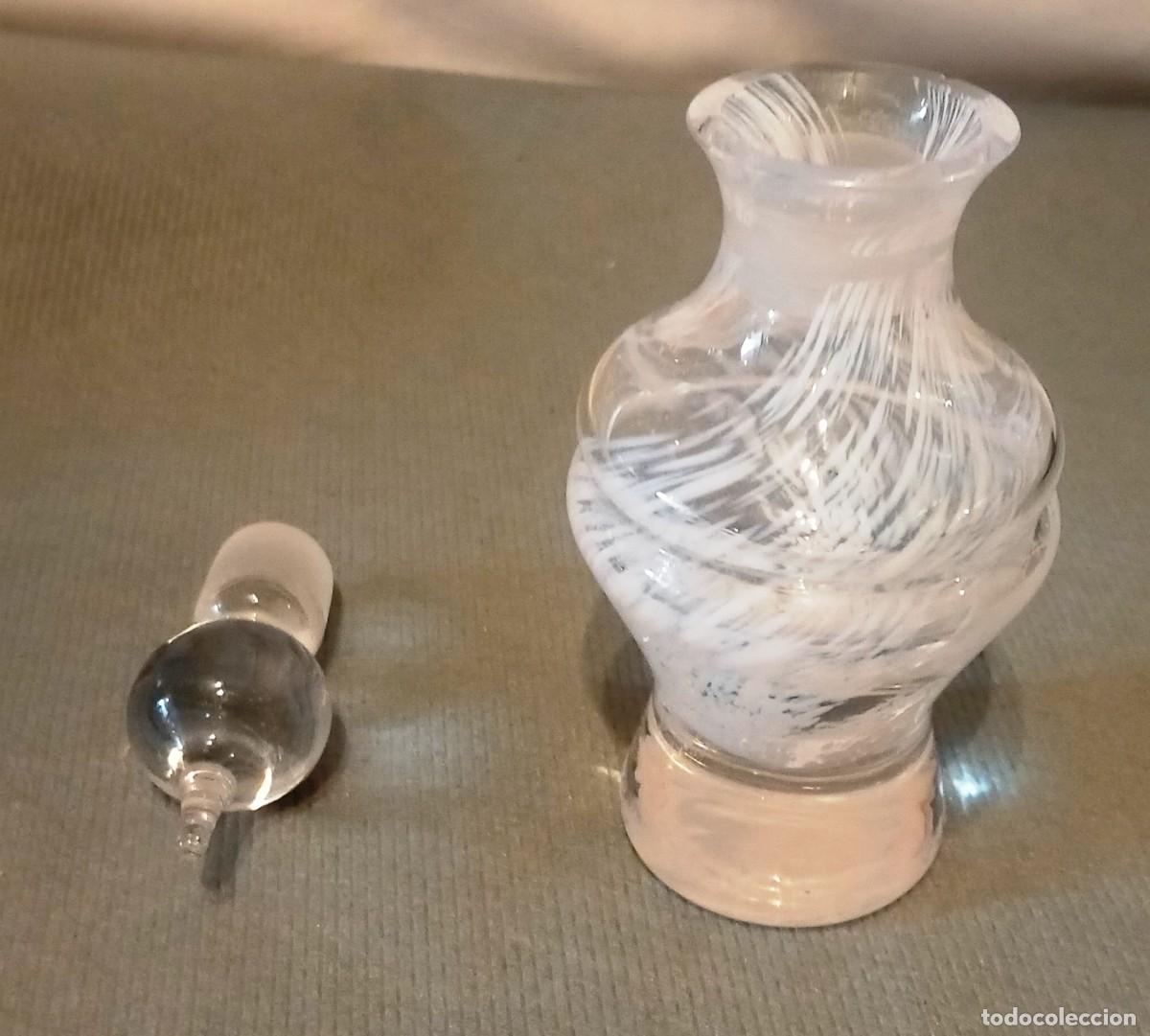 Antig&uuml;edades: Botella Perfume Vidrio Soplado. - Foto 3