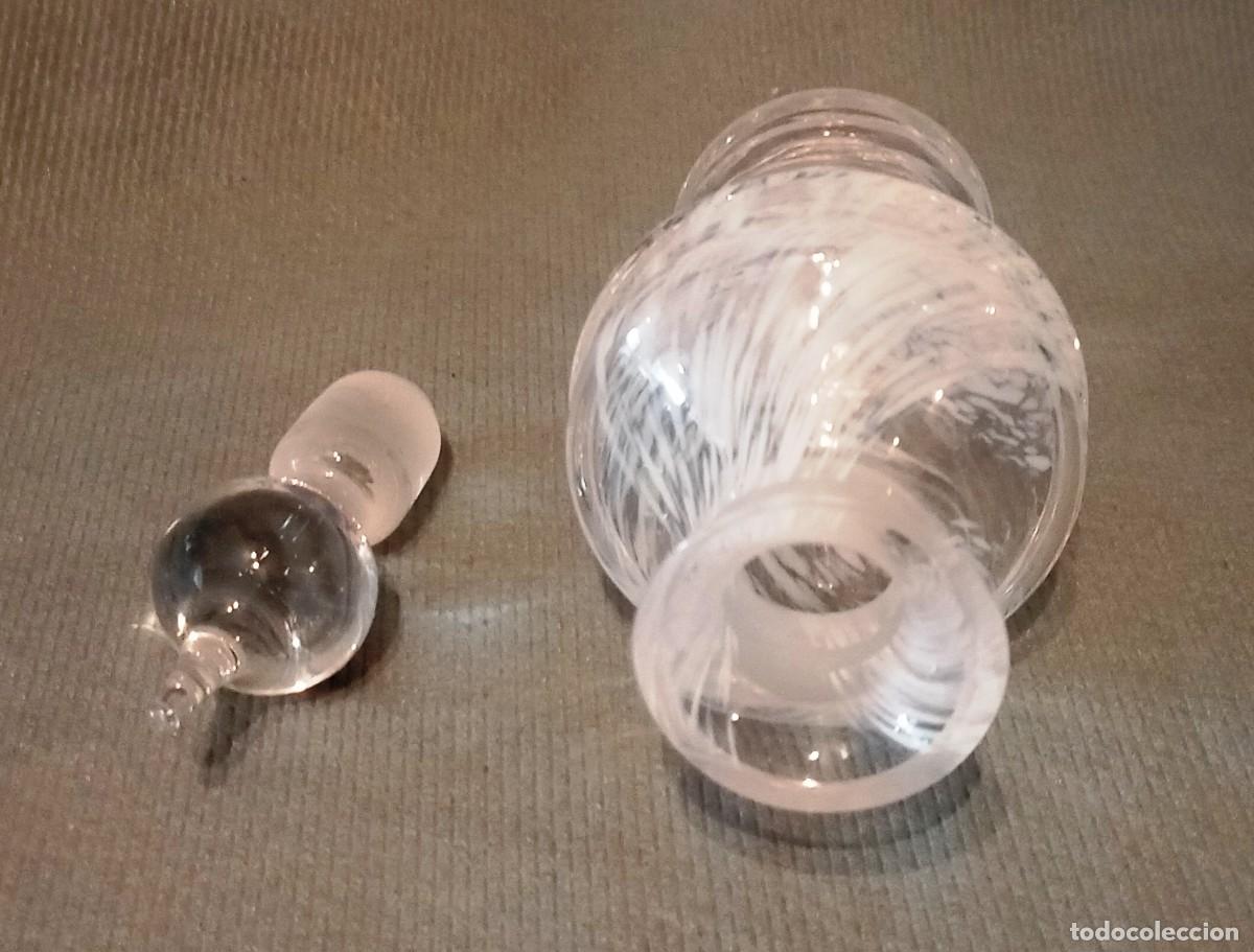Antig&uuml;edades: Botella Perfume Vidrio Soplado. - Foto 4