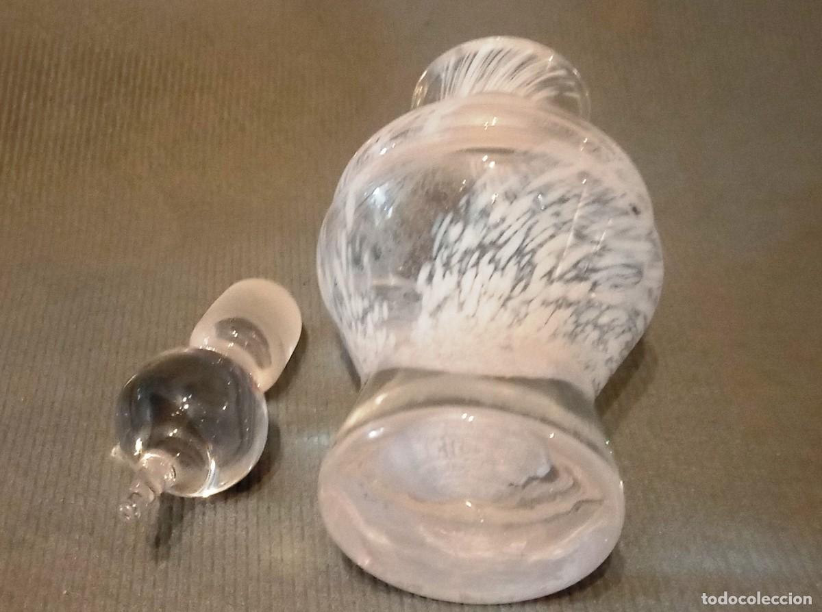 Antig&uuml;edades: Botella Perfume Vidrio Soplado. - Foto 5