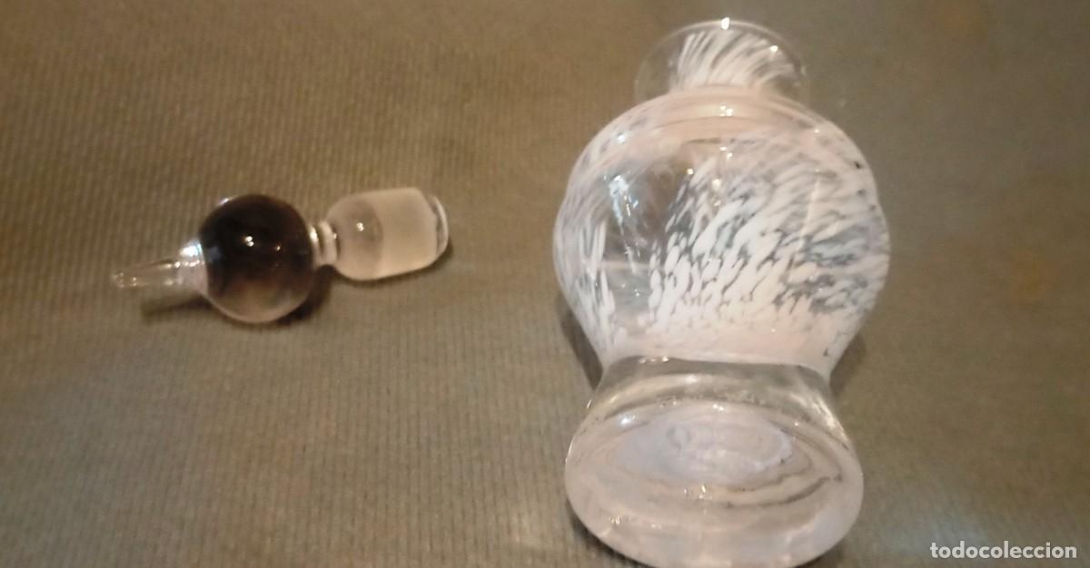 Antig&uuml;edades: Botella Perfume Vidrio Soplado. - Foto 6