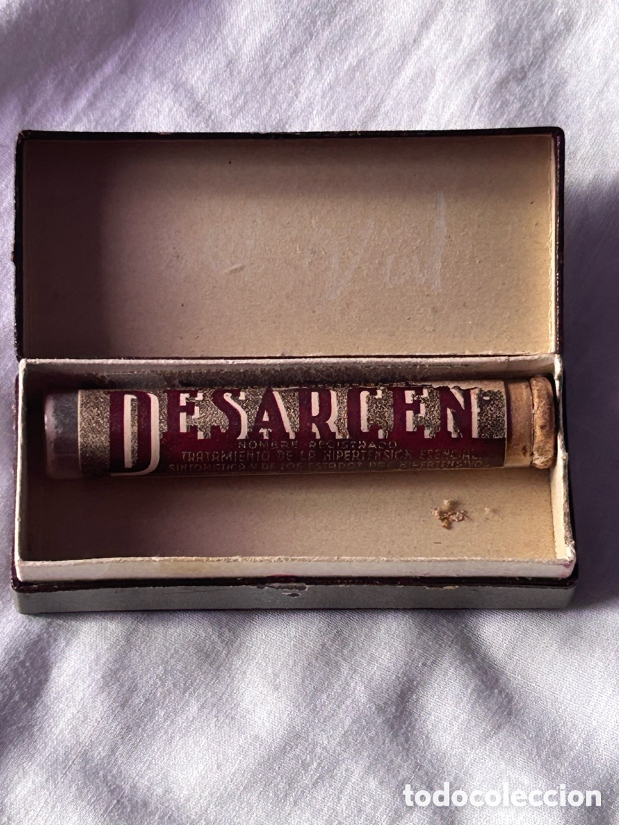 Antig&uuml;edades: Caja y frasco de medicamento Desarcen - Foto 4